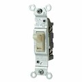 Leviton Residential Grade 15 Amp Toggle Single Pole Switch, Ivory 204-01451-ICP